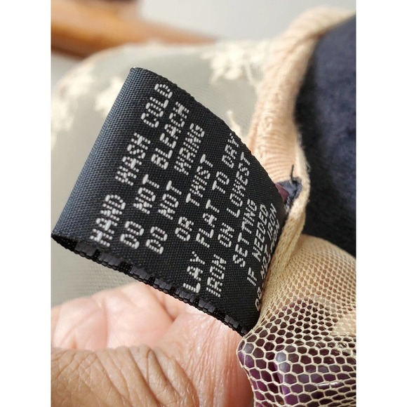 Eyeshadow Women Cream Ramie Long Sleeve Buttons Front Casual Cardigan Sweater M - Picture 7 of 8